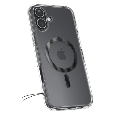 Spigen Ultra Hybrid MagSafe Anglies pluošto skirtas iPhone 16 - Tamsiai Pilkas 2