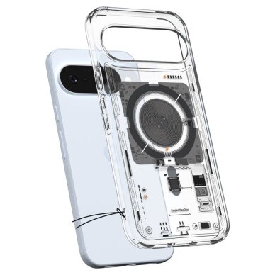 Google Pixel 10 / 10 Pro Neo One dėklas Spigen Ultra Hybrid, MagSafe – skaidrus 10