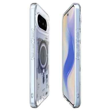 Google Pixel 10 / 10 Pro Neo One dėklas Spigen Ultra Hybrid, MagSafe – skaidrus 8