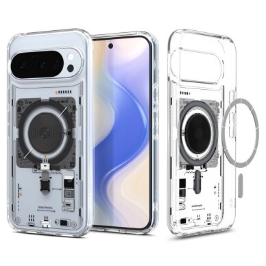 Google Pixel 10 / 10 Pro Neo One dėklas Spigen Ultra Hybrid, MagSafe – skaidrus