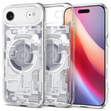 iPhone 17 Air dėklas Spigen Ultra Hybrid MagSafe Zero One – baltas iPhone 17 Air dėklas Spigen Ultra Hybrid MagSafe Zero One – baltas