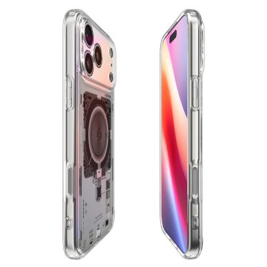 iPhone 17 Pro Max dėklas Spigen Ultra Hybrid, MagSafe Neo One – skaidrus 5
