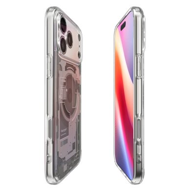 iPhone 17 Pro Max dėklas Spigen Ultra Hybrid, MagSafe, Neo One – titano spalvos 5