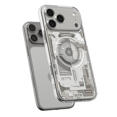 iPhone 17 Pro Spigen Ultra Hybrid MagSafe dėklas Zero One – titano spalvos 4