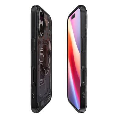 iPhone 17 Zero One dėklas Spigen Ultra Hybrid, MagSafe – juodas 5
