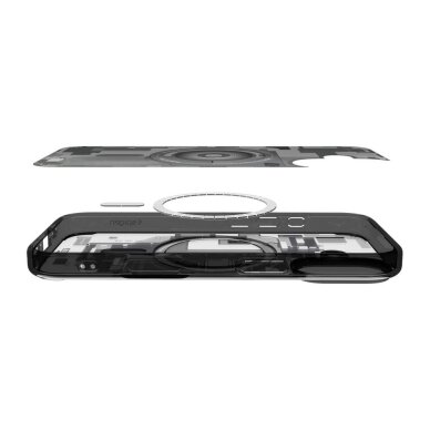 iPhone 17 Zero One dėklas Spigen Ultra Hybrid, MagSafe – juodas 6