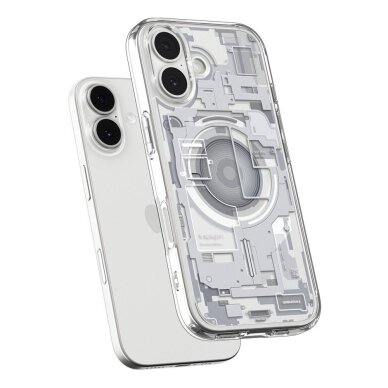 iPhone 17 Zero One dėklas Spigen Ultra Hybrid su MagSafe – baltas 4