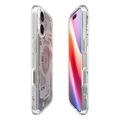 iPhone 17 Zero One dėklas Spigen Ultra Hybrid su MagSafe – baltas 5