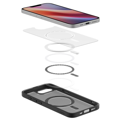 Spigen Ultra Hybrid MagSafe Dėklas skirtas iPhone SE 4 (2025) - Juodas, Translucent 7