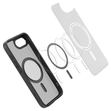 Spigen Ultra Hybrid MagSafe Dėklas skirtas iPhone SE 4 (2025) - Juodas, Translucent 8