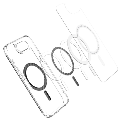 Spigen Ultra Hybrid MagSafe Dėklas skirtas iPhone SE 4 (2025) Anglies pluošto - Permatomas 2