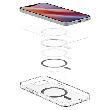 Spigen Ultra Hybrid MagSafe Dėklas skirtas iPhone SE 4 (2025) Anglies pluošto - Permatomas 5