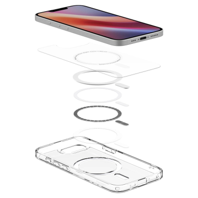 Spigen Ultra Hybrid MagSafe Dėklas skirtas iPhone SE 4 (2025) - Permatomas 8