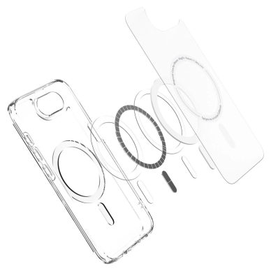 Spigen Ultra Hybrid MagSafe Dėklas skirtas iPhone SE 4 (2025) - Baltas, Translucent 4