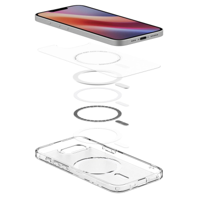 Spigen Ultra Hybrid MagSafe Dėklas skirtas iPhone SE 4 (2025) - Baltas, Translucent 8