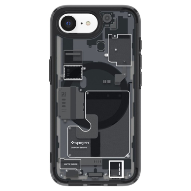 Spigen Ultra Hybrid MagSafe Dėklas skirtas iPhone SE 4 (2025) Zero One - Juodas 1