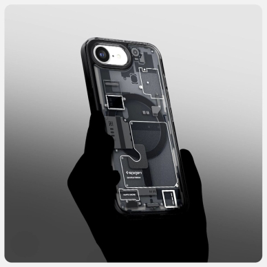 Spigen Ultra Hybrid MagSafe Dėklas skirtas iPhone SE 4 (2025) Zero One - Juodas 10
