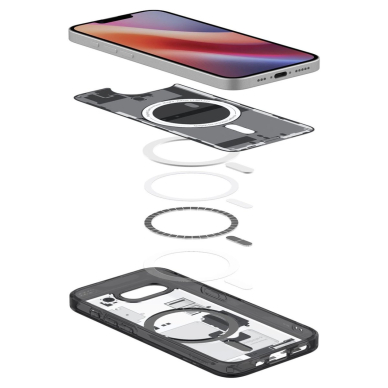 Spigen Ultra Hybrid MagSafe Dėklas skirtas iPhone SE 4 (2025) Zero One - Juodas 8