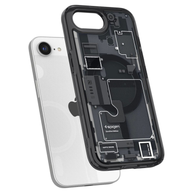 Spigen Ultra Hybrid MagSafe Dėklas skirtas iPhone SE 4 (2025) Zero One - Juodas