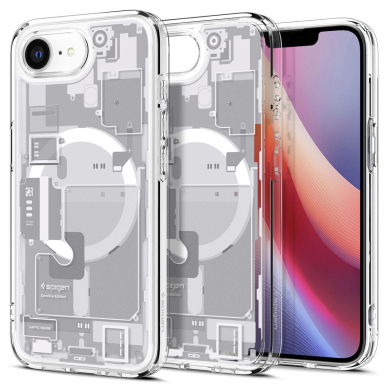Spigen Ultra Hybrid MagSafe Dėklas skirtas iPhone SE 4 (2025) Zero One - Baltas 6