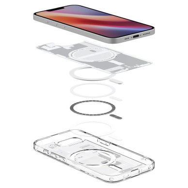 Spigen Ultra Hybrid MagSafe Dėklas skirtas iPhone SE 4 (2025) Zero One - Baltas 8