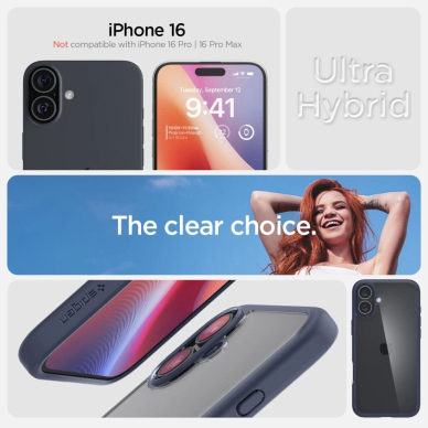 Spigen Ultra Hybrid MagSafe skirtas iPhone 16 - Mėlynas 4