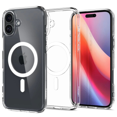 Spigen Ultra Hybrid MagSafe skirtas iPhone 16 - Baltas