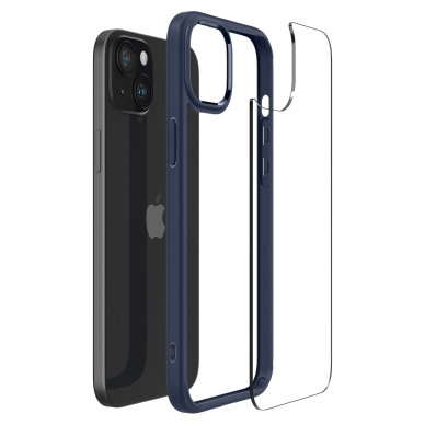 Apsauginis dėklas Spigen Ultra Hybrid, navy Mėlynas - iPhone 15 Plus 2 Apsauginis dėklas Spigen Ultra Hybrid, navy Mėlynas - iPhone 15 Plus 2