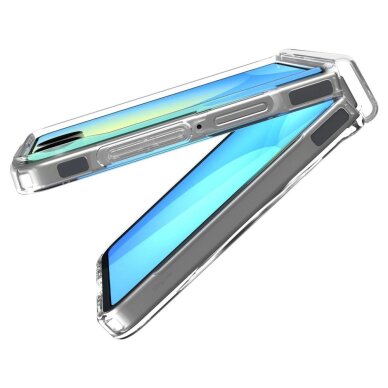 Samsung Galaxy Z Flip 7 dėklas Spigen Ultra Hybrid Pro Mag, MagSafe – skaidrus su baltu 13
