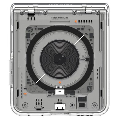 Samsung Galaxy Z Flip 7 Spigen Ultra Hybrid Pro dėklas su MagSafe Zero One – permatomas 8