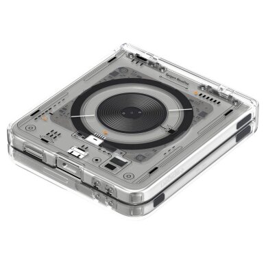 Samsung Galaxy Z Flip 7 Spigen Ultra Hybrid Pro dėklas su MagSafe Zero One – permatomas 9