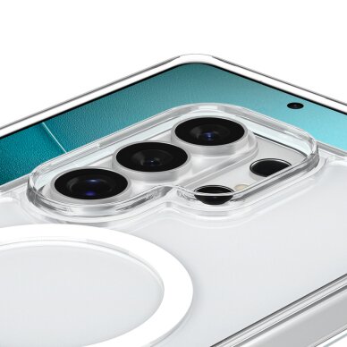 Samsung Galaxy S26 Ultra Spigen Ultra Hybrid S Mag MagSafe dėklas – skaidrus ir baltas 7