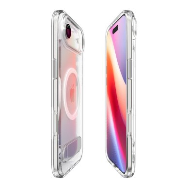 iPhone 17 Air dėklas Spigen Ultra Hybrid „S“, MagSafe – skaidrus ir baltas 4 iPhone 17 Air dėklas Spigen Ultra Hybrid „S“, MagSafe – skaidrus ir baltas 4
