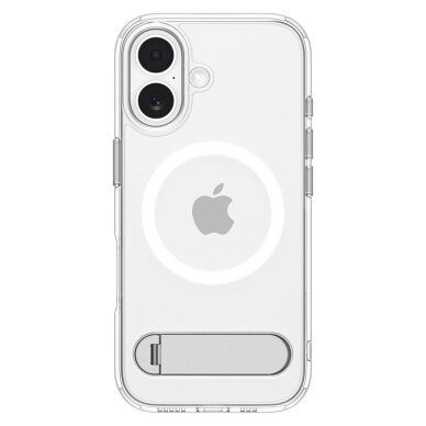 iPhone 17 dėklas Spigen Ultra Hybrid "S", MagSafe – skaidrus/baltas 1 iPhone 17 dėklas Spigen Ultra Hybrid "S", MagSafe – skaidrus/baltas 1