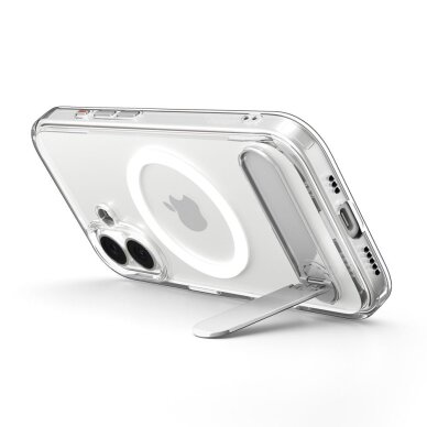 iPhone 17 dėklas Spigen Ultra Hybrid "S", MagSafe – skaidrus/baltas 5 iPhone 17 dėklas Spigen Ultra Hybrid "S", MagSafe – skaidrus/baltas 5
