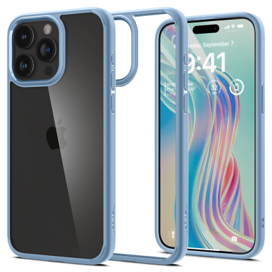 Apsauginis dėklas Spigen Ultra Hybrid, sierra Mėlynas - iPhone 15 Pro Max Apsauginis dėklas Spigen Ultra Hybrid, sierra Mėlynas - iPhone 15 Pro Max