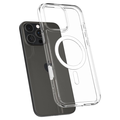 Spigen Ultra Hybrid ”T” Mag MagSafe Dėklas iPhone 16 Pro Max - Baltas 7