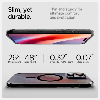 Spigen Ultra Hybrid "T" MagSafe Dėklas iPhone 16 Pro Max - Juodas 10