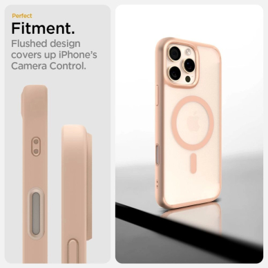Spigen Ultra Hybrid &quot;T&quot; MagSafe Dėklas skirtas iPhone 16 Pro Max - Rožinis 11