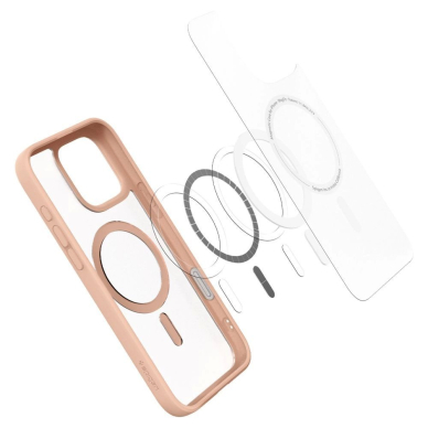 Spigen Ultra Hybrid &quot;T&quot; MagSafe Dėklas skirtas iPhone 16 Pro Max - Rožinis 5