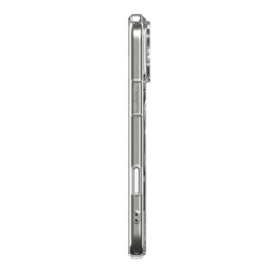 iPhone 17 Pro dėklas Spigen Ultra Hybrid "T", MagSafe – skaidrus ir baltas 3