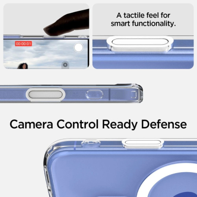 Spigen Ultra Hybrid "T" MagSafe iPhone 16 Dėklas - Baltas 13 Spigen Ultra Hybrid "T" MagSafe iPhone 16 Dėklas - Baltas 13