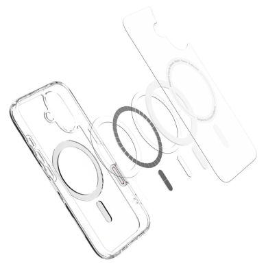 Spigen Ultra Hybrid &quot;T&quot; MagSafe iPhone 16 Dėklas - Baltas 9