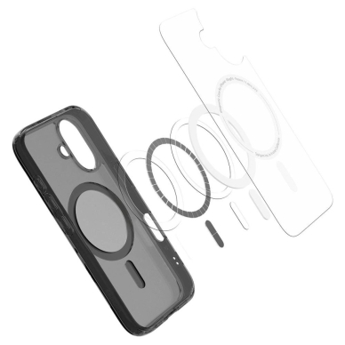 Spigen Ultra Hybrid &quot;T&quot; MagSafe iPhone 16e Dėklas - Translucent Juodas 7