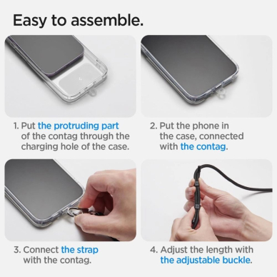 Spigen Universal Set Pakabinamas dirželis – mėlynas 13
