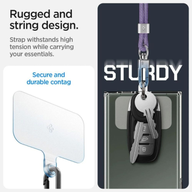 Spigen Universal Set Pakabinamas dirželis – violetinis 1