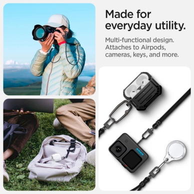 Spigen Universal Strap Set Pakabinamas dirželis – juodas 11