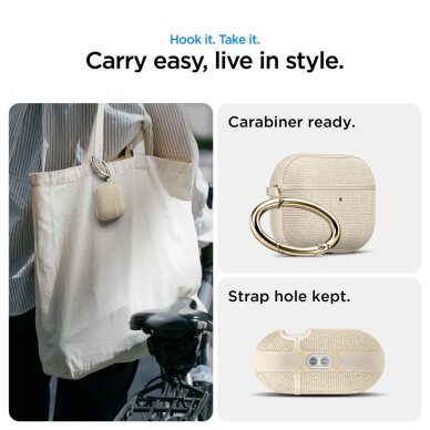 AirPods 3 dėklas Spigen Urban Fit – smėlio spalvos 11