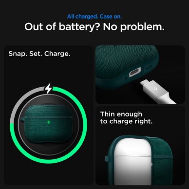 AirPods 3 Spigen Urban Fit dėklas – žalias 14 AirPods 3 Spigen Urban Fit dėklas – žalias 14