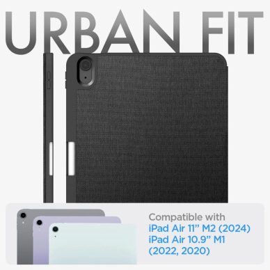 Spigen Urban Fit Dėklas iPad Air 10.9 4/5 2020-2022 / 11.6 2024 - Juodas 11 Spigen Urban Fit Dėklas iPad Air 10.9 4/5 2020-2022 / 11.6 2024 - Juodas 11